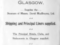 Advert from the 1911 David MacBrayne Ltd Royal Route Guide.