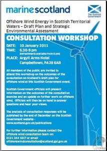 Campbeltown Consultation Event on Offshore Wind Plans